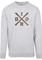 Batik Indo Cross - Sweater in Heather Grey