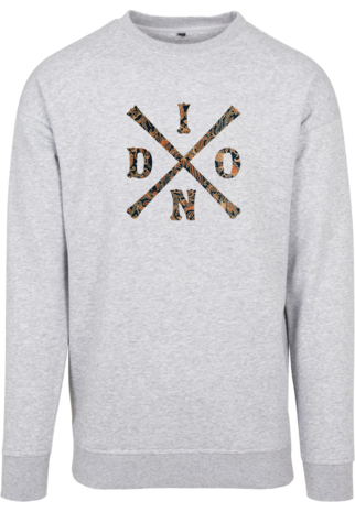 Batik Indo Cross - Sweater in Heather Grey