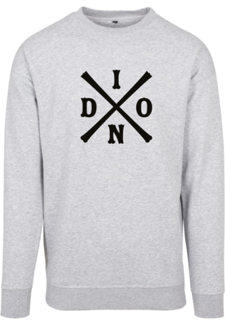 Indo Cross - Sweater in Heather Grey
